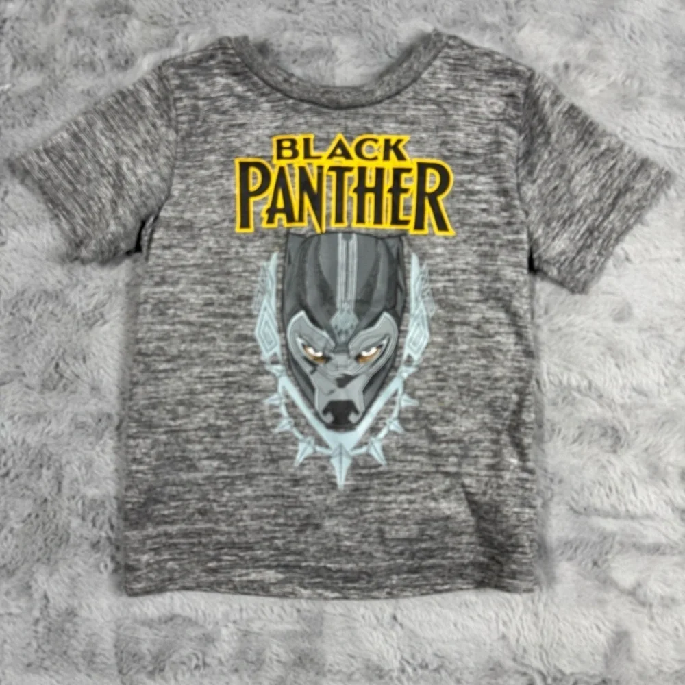 Black Panther Kids Gray T-Shirt